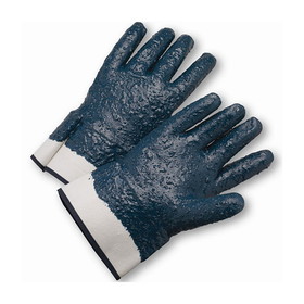 PIP 4550RFFC PIP Nitrile Dipped Glove with Jersey Liner and Rough Grip on Full Hand - Safety Cuff