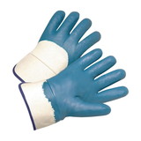 West Chester 4550 PIP Nitrile Dipped Glove with Jersey Liner & Heavyweight Smooth Grip on Palm Fingers & Knuckles - Safety Cuff