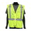 PIP 47209/M Type R Class 2 Mesh Vest, 3 Pocket, Zipper, Ly, Price/each