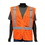 West Chester 47210/M Type R Class 2 Mesh Vest, 3 Pocket, Zipper Closure, Orange, Price/each