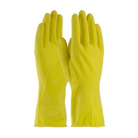 PIP 48-L160Y Assurance Unsupported Latex, Flock Lined with Honeycomb Grip - 16 Mil