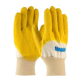West Chester 55-3271 Armor Latex Coated Glove with Jersey Liner and Crinkle Finish on Palm, Fingers &amp; Knuckles - Knit Wrist