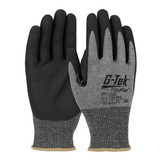 PIP 555 G-Tek PolyKor Seamless Knit PolyKor Blended Glove with Nitrile Coated Foam Grip on Palm & Fingers - Touchscreen Compatible