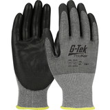 PIP 556 G-Tek PolyKor Seamless Knit PolyKor Blended Glove with Polyurethane Coated Smooth Grip on Palm & Fingers - Touchscreen Compatible