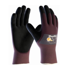PIP 56-425 MaxiDry Ultra Lightweight Nitrile Glove, 3/4 Dipped with Seamless Knit Nylon / Elastane Liner and Non-Slip Grip on Palm &amp; Fingers