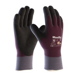 West Chester 56-451 MaxiDry Zero Seamless Knit ATG Nylon Glove with Thermal Lining and Double-Dipped Nitrile MicroFoam Grip on Full Hand