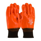 West Chester 58-7303 ProCoat Hi-Vis Insulated PVC Dipped Glove with Smooth Finish - Knit Wrist