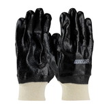 West Chester 58-8015R ProCoat PVC Dipped Glove with Interlock Liner and Semi-Rough Finish - Knitwrist