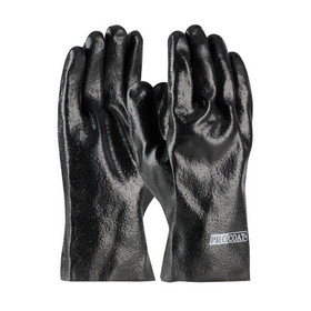 West Chester 58-8020R ProCoat PVC Dipped Glove with Interlock Liner and Semi-Rough Finish - 10&quot;