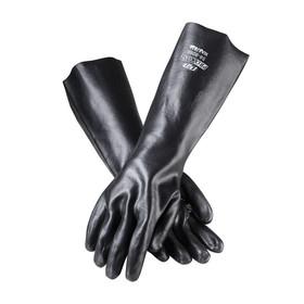 West Chester 58-8060 ProCoat PVC Dipped Glove with Interlock Liner and Smooth Finish - 18&quot;