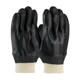 West Chester 58-8115DD ProCoat PVC Dipped Glove with Interlock Liner and Sandy Finish - Knitwrist