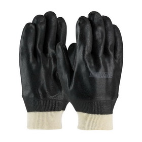 PIP 58-8115DD ProCoat PVC Dipped Glove with Interlock Liner and Sandy Finish - Knitwrist