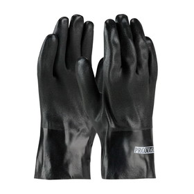 West Chester 58-8120DD ProCoat PVC Dipped Glove with Interlock Liner and Sandy Finish - 10&quot;