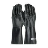West Chester 58-8140DD ProCoat PVC Dipped Glove with Interlock Liner and Sandy Finish - 14"