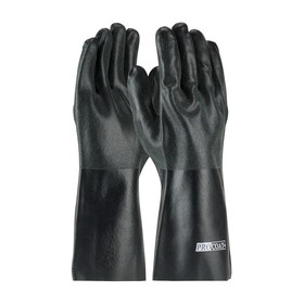 West Chester 58-8140DD ProCoat PVC Dipped Glove with Interlock Liner and Sandy Finish - 14&quot;