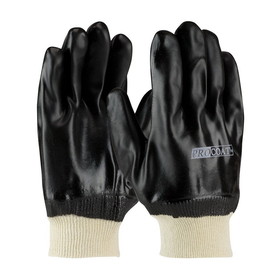 PIP 58-8215DD ProCoat PVC Dipped Glove with Jersey Liner and Sandy Finish - Knitwrist