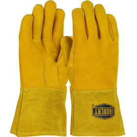 PIP 6030 Ironcat Premium Split Deerskin Leather Mig Glove with Cotton Foam Liner and Kevlar Stitching