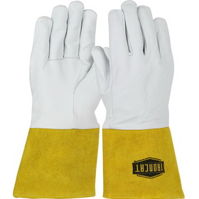 PIP 6141 Ironcat Premium Top Grain Kidskin Leather Tig Glove with Kevlar Stitching- Split Leather Gauntlet Cuff