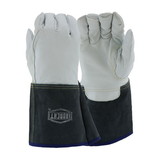 West Chester 6144 Ironcat Premium Top Grain Kidskin Leather Tig Glove with Kevlar - Split Leather Gauntlet Cuff