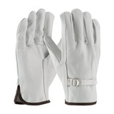 PIP 68-153 PIP Regular Grade Top Grain Cowhide Leather Drivers Glove with Pull Strap Closure - Straight Thumb