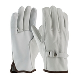 West Chester 68-158 PIP Superior Grade Top Grain Cowhide Leather Drivers Glove with Pull Strap Closure - Straight Thumb