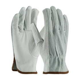 PIP 68-161SB PIP Regular Grade Top Grain Leather Drivers Glove with Split Cowhide Back - Keystone Thumb