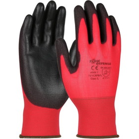 PIP 701CRPB Zone Defense Seamless Knit Nylon Glove with Polyurethane Coated Smooth Grip on Palm &amp; Fingers