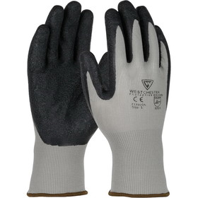 West Chester 713SLC PosiGrip Seamless Knit Nylon Glove with Latex Coated Crinkle Grip on Palm &amp; Fingers