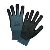 PIP 715SBP PosiGrip Seamless Knit Nylon Glove with Nitrile Foam Grip on Palm & Fingers and Dotted Palm