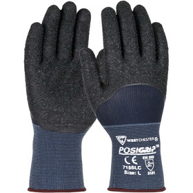 West Chester 715SLC PosiGrip Seamless Knit Nylon Glove with Latex Coated Crinkle Grip on Palm, Fingers &amp; Knuckles