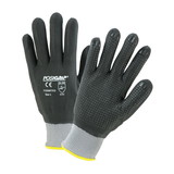 West Chester 715SNFTFD PosiGrip Seamless Knit Nylon Glove with Nitrile Coated Foam Grip on Full Hand - Dotted Palm