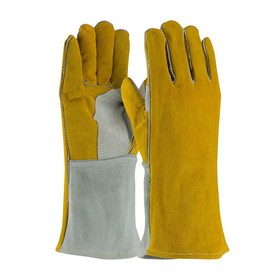 PIP 73-7150 PIP Side Split Cowhide Leather Welder's Glove with Cotton Foam Liner and Kevlar Stitching