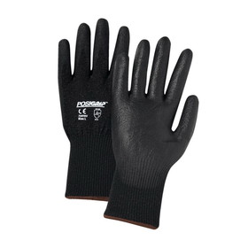 PIP 730TBU PosiGrip Seamless Knit HPPE Blended Glove with Polyurethane Coated Flat Grip on Palm &amp; Fingers