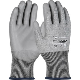 West Chester 730TGU PosiGrip Seamless Knit PolyKor Blended Glove with Polyurethane Coated Flat Grip on Palm &amp; Fingers
