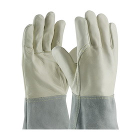 West Chester 75-2022 PIP Top Grain Cowhide Leather Mig Tig Welder's Glove with Kevlar Stitching - Split Leather Band Top