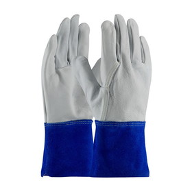 PIP 75-4854 PIP Top Grain Goatskin Leather Mig Tig Welder's Glove with Kevlar Stitching - Leather Slip-On Cuff