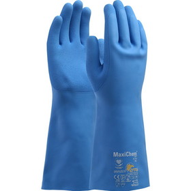 PIP 76-733 MaxiChem Cut Latex Blend Coated Glove with HPPE Liner and Non-Slip Grip on Palm & Fingers - 14"