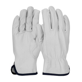 PIP 77-3600 PIP Top Grain Goatskin Leather Drivers Glove with White Cotton Lining - Keystone Thumb