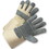 PIP 800DP-AA Superior Grade Split Cowhide Leather Double Palm Glove with Canvas Back - Rubberized Gauntlet Cuff, Price/dozen