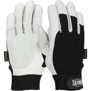 West Chester 86550 Ironcat Reinforced Top Grain Goatskin Leather Palm Glove with Spandex Back