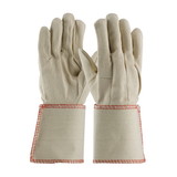 West Chester 90-910GA PIP Premium Grade Cotton Canvas Single Palm Glove - Plasticized Gauntlet Cuff