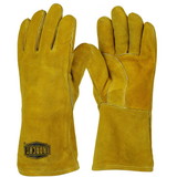 West Chester 9040-LHO Ironcat Select Shoulder Split Cowhide Leather Welder's Glove with Cotton Foam Liner and Kevlar Stitching - Left Hand Only