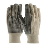 West Chester 91-908PD PIP Premium Grade Cotton Canvas  Glove with PVC DottedGrip on Palm, Thumb and Index Finger - 8 oz.