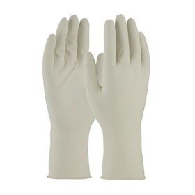 PIP 910SC QRP Qualatex Single Use Class 100 Cleanroom Latex Glove with Fully Textured Grip - 12"