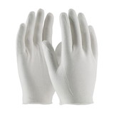 PIP 97-500I CleanTeam Economy, Light Weight Cotton Lisle Inspection Glove with Unhemmed Cuff - 9"