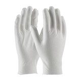 PIP 97-520-10 CleanTeam Medium Weight Cotton Lisle Inspection Glove with Unhemmed Cuff - 10."