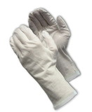 PIP 97-520-12R CleanTeam Medium Weight Cotton Lisle Inspection Glove with Rolled Hem Cuff - 12"