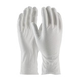 PIP 97-520-12 CleanTeam Medium Weight Cotton Lisle Inspection Glove with Unhemmed Cuff - 12"