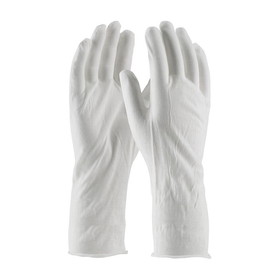 PIP 97-520-14 CleanTeam Medium Weight Cotton Lisle Inspection Glove with Unhemmed Cuff - 14&quot;