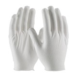 PIP 97-520H CleanTeam Medium Weight Cotton Lisle Inspection Glove with Overcast Hem Cuff - Men's